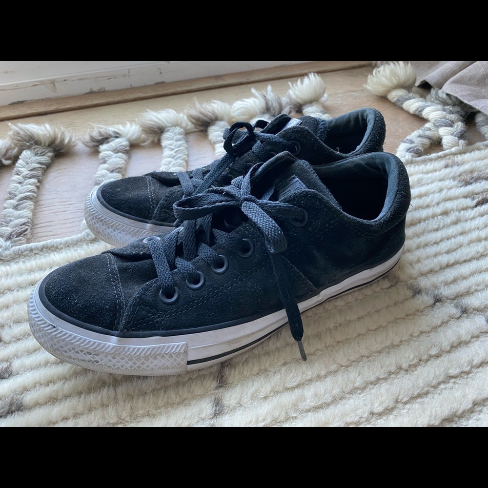 Women’s black, suede Chuck Taylor All Stars